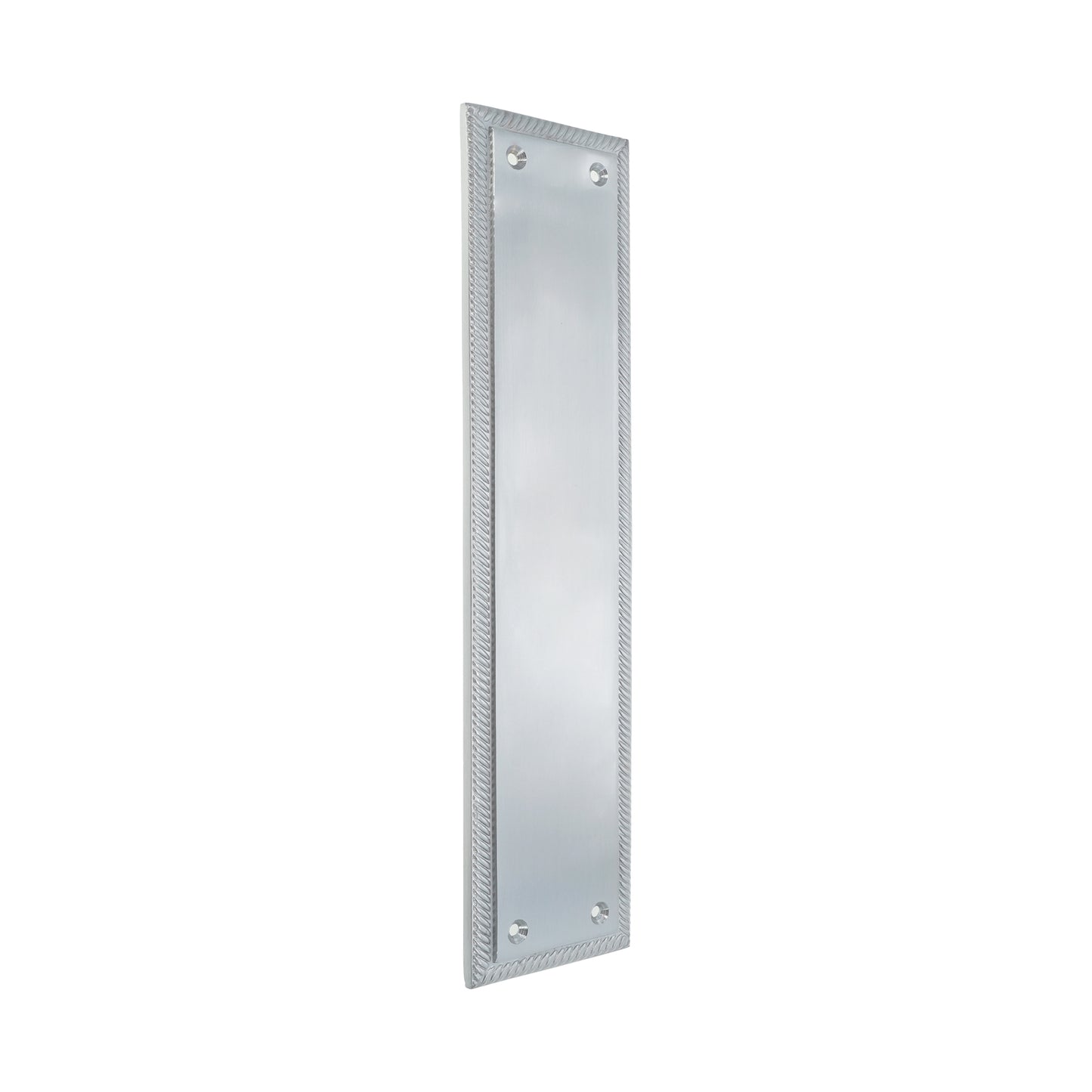 Georgian Finger Plate Satin Chrome Home Decor