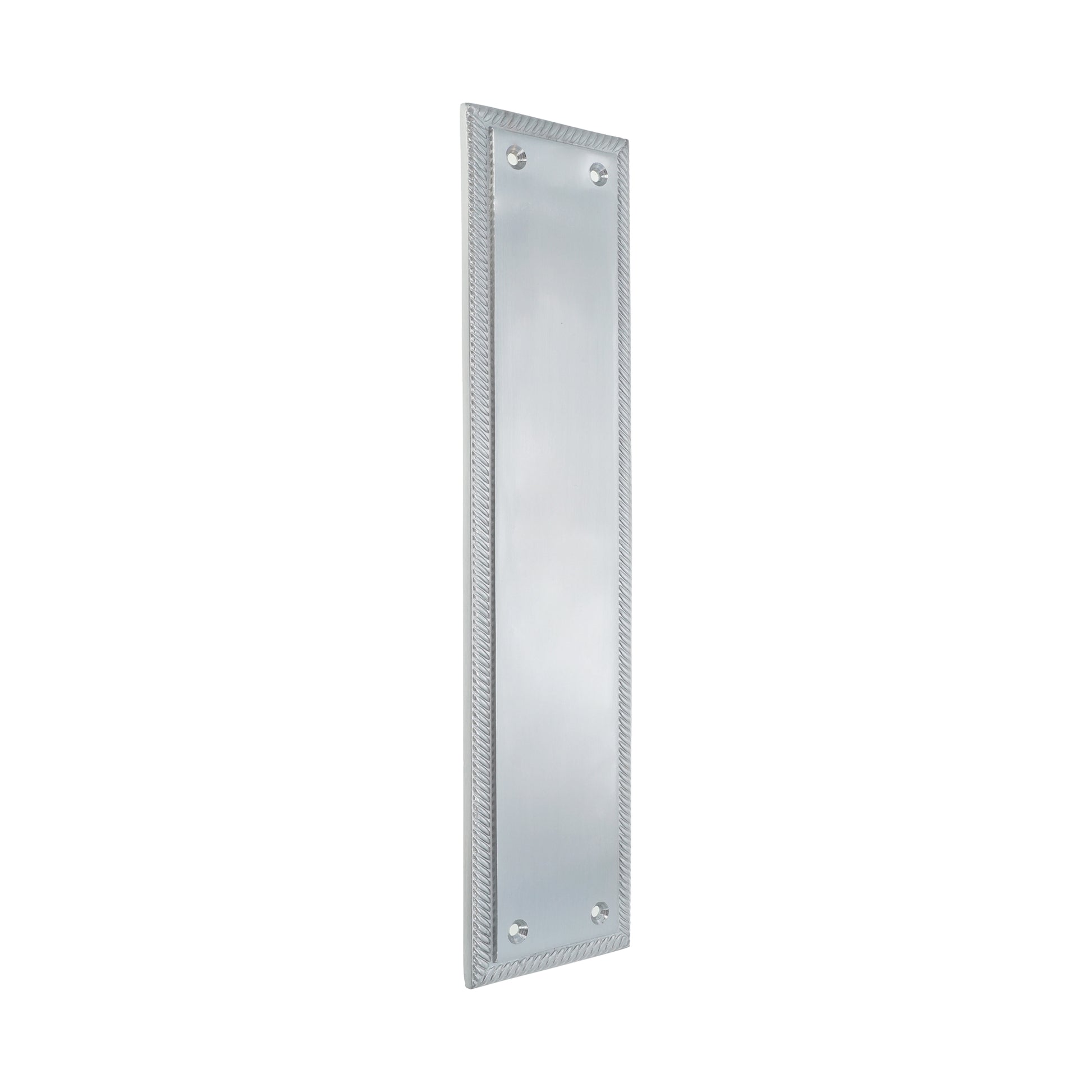Georgian Finger Plate Satin Chrome Home Decor