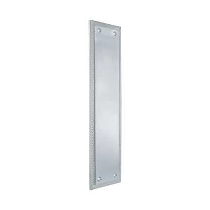 Georgian Finger Plate Satin Chrome Home Decor