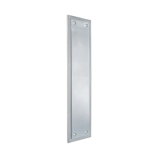 Georgian Finger Plate 285mm Satin Chrome