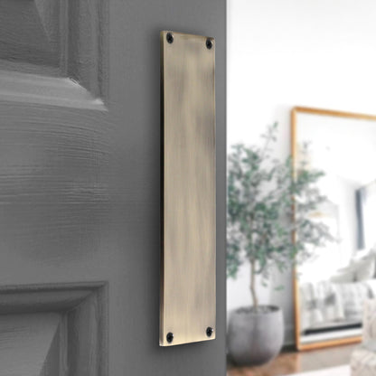 Victorian Finger Door Plate Antique Brass Home Decor