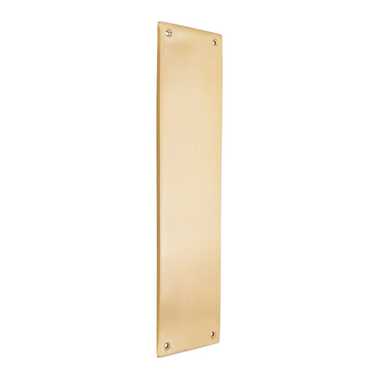 Victorian Finger Plate 275mm Satin Brass