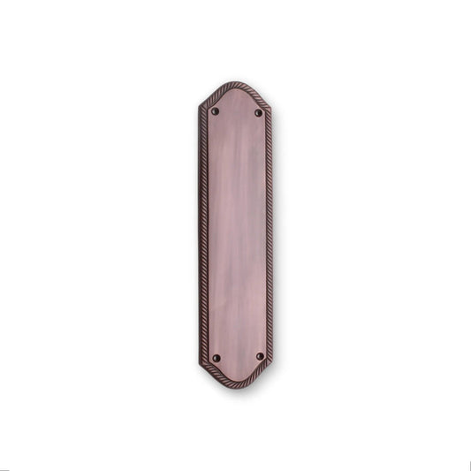 Georgische halbrunde Fingerplatte, 295 mm, gealterte Bronze
