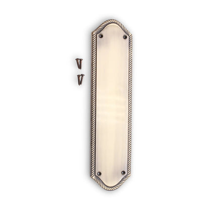 Georgian Half Round Finger Plate  Antique Brass Home Decor