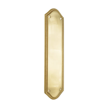 Polished Brass Georgian Finger Plate Home Decor