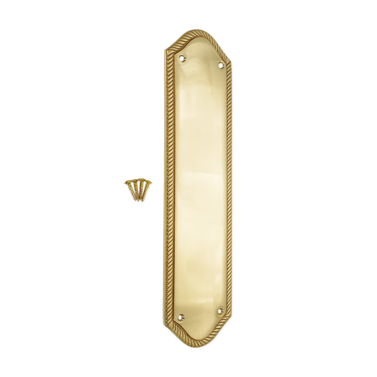 Polished Brass Georgian Finger Plate Home Decor