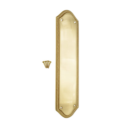 Polished Brass Georgian Finger Plate Home Decor