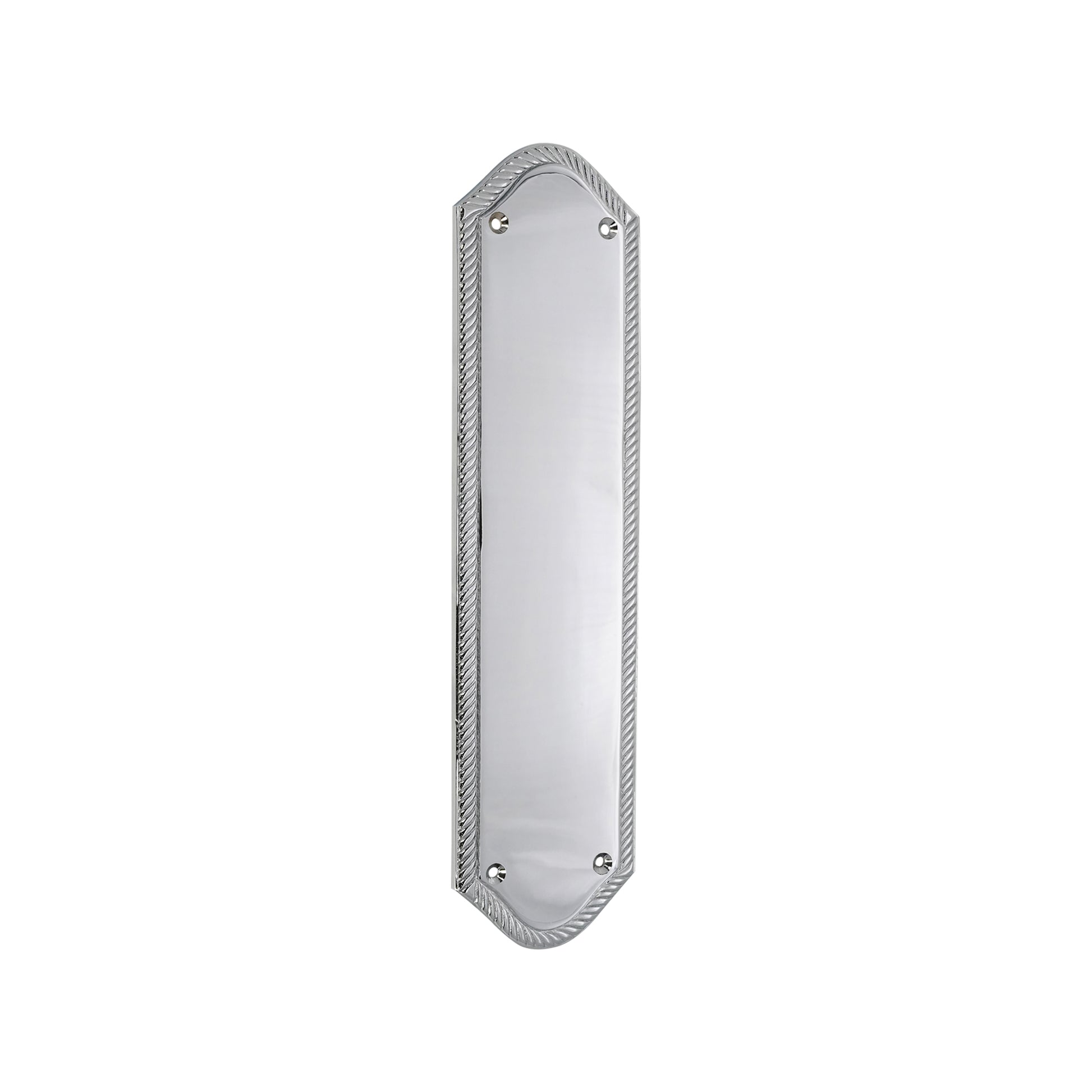 Georgian Finger Plate Satin Chrome Home Decor