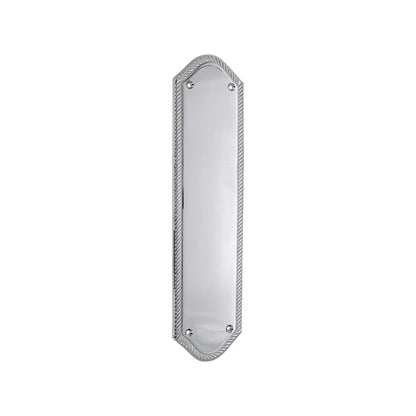 Georgian Finger Plate Satin Chrome Home Decor