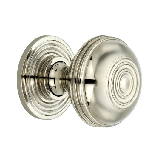 Preston Grand bouton de placard 38 mm Nickel poli