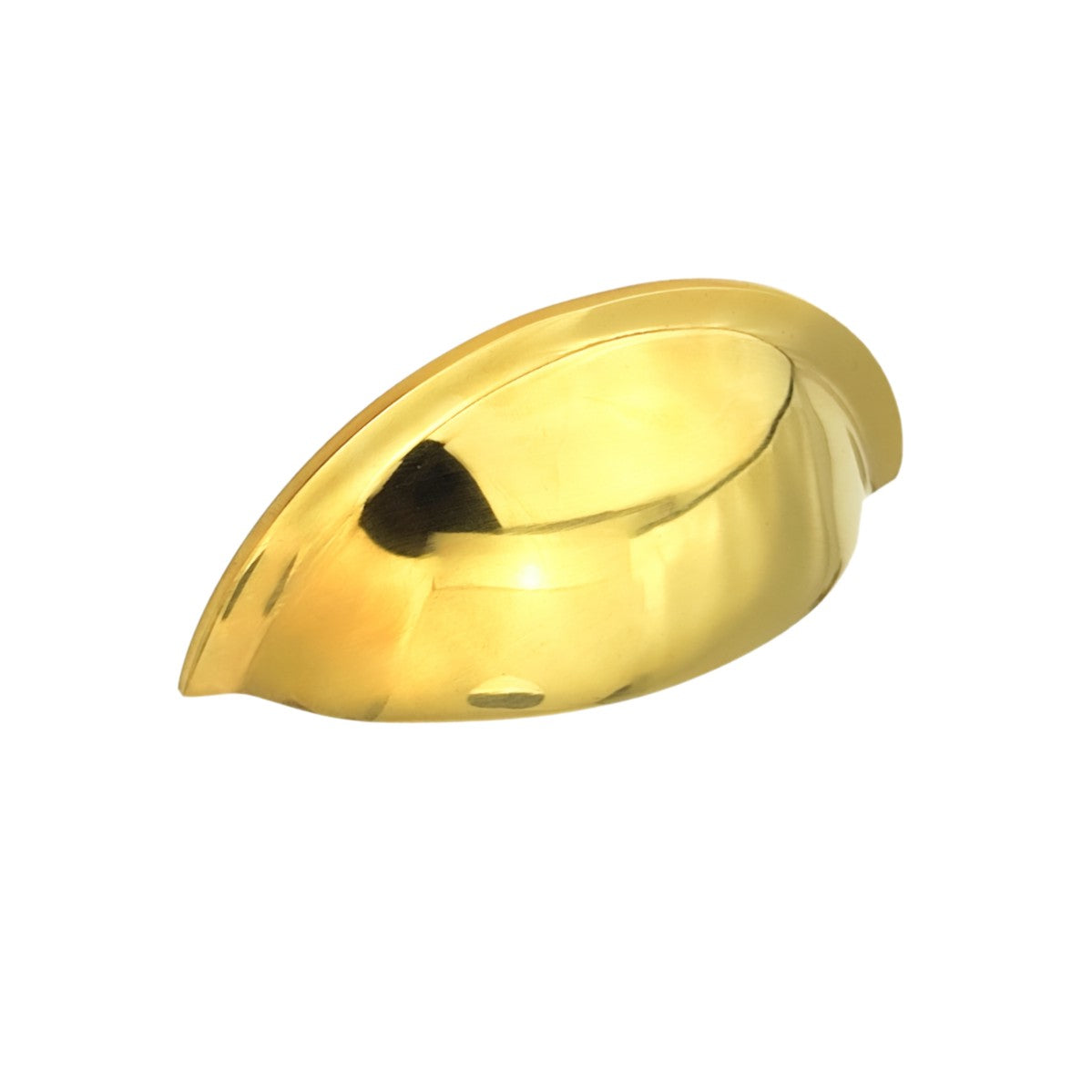 Slim Cup Handle Small Polished Brass Unlacquered