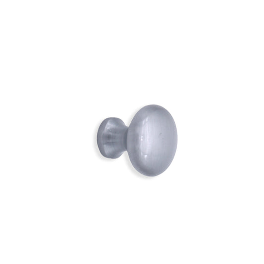 Mushroom Cupboard Knob Satin Chrome Home Decor