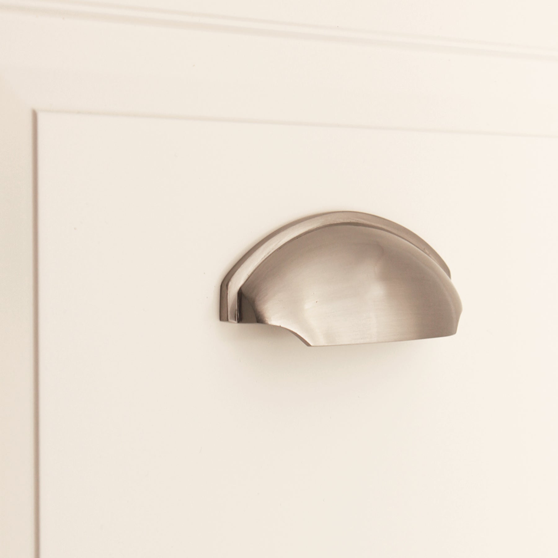 Cup Drawer Pull Satin Nickel Home Decor