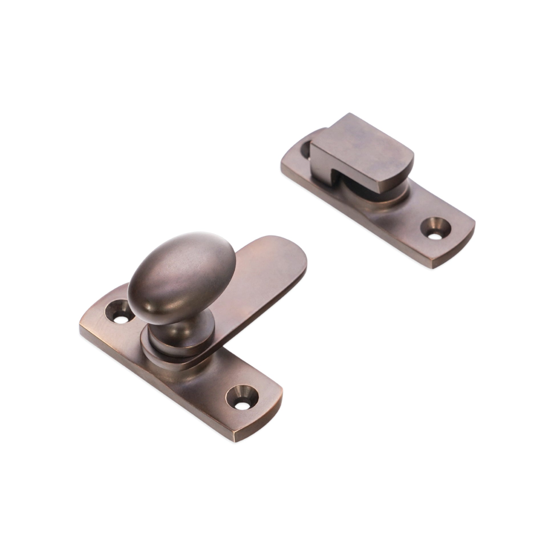 Aged Bronze Oval Cupboard Latch Home Decor
