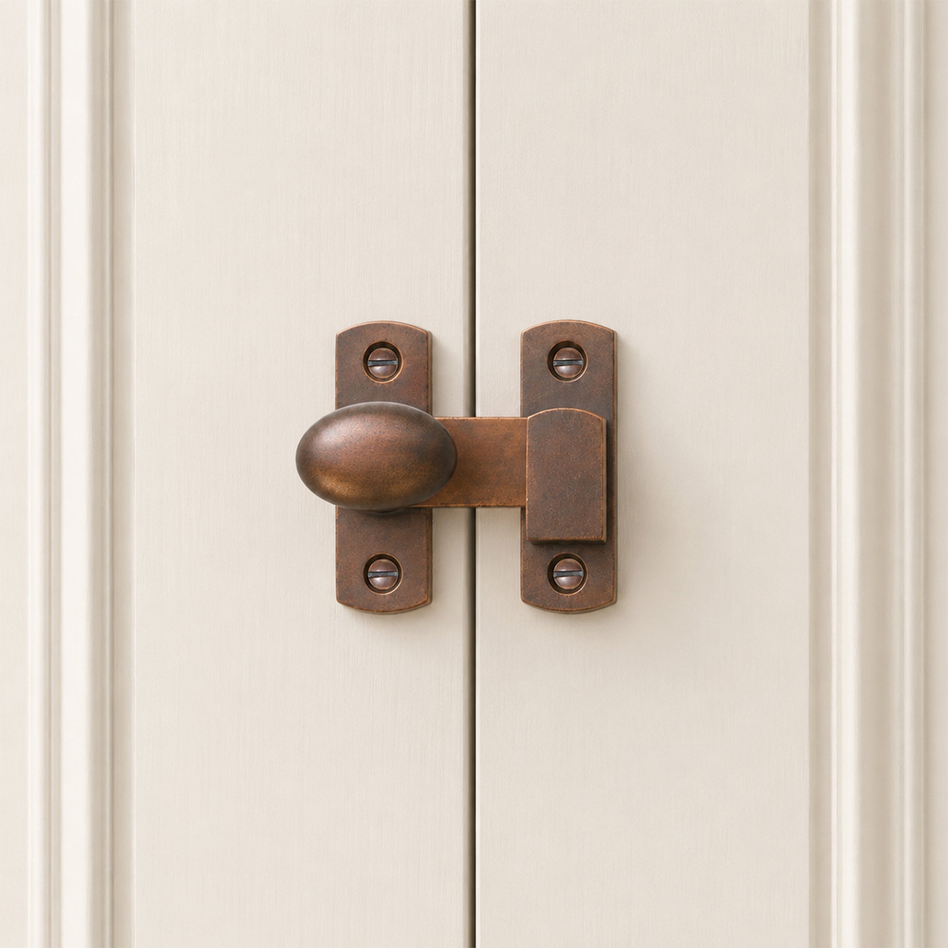 Aged Bronze Oval Cupboard Latch Home Decor