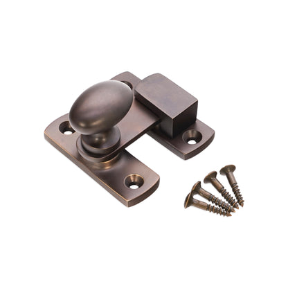 Aged Bronze Oval Cupboard Latch Home Decor