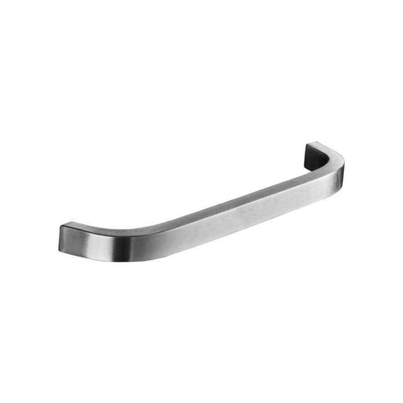 Curve Bar Cabinet Handle Satin Silver Small