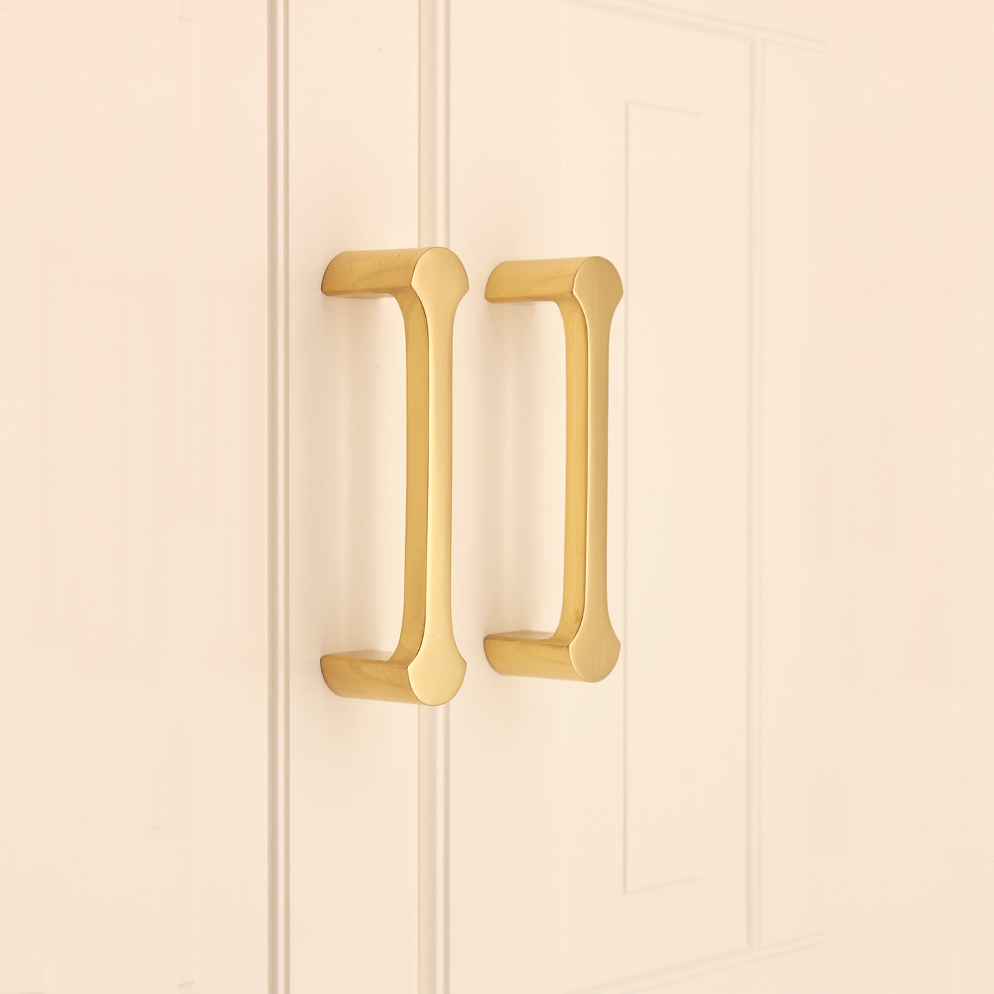 Tulip Pull Handle 115mm Polished Brass