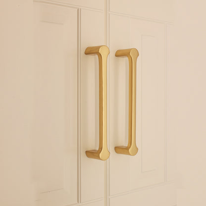 Tulip Pull Handle 165mm Polished Brass