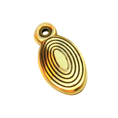 Oval Beehive Escutcheon Aged Brass