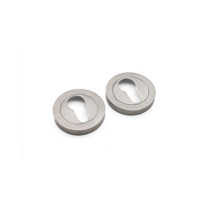 Satin Nickel Euro Profile Escutcheon Home Decor