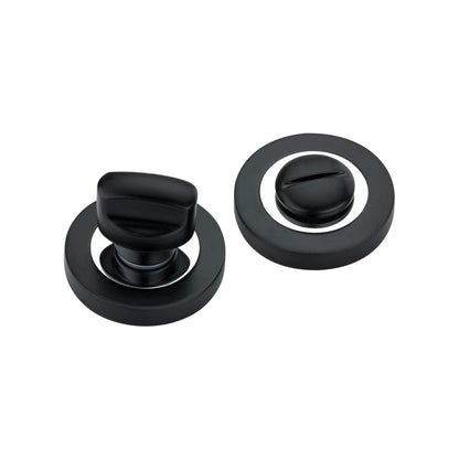 Zest Lever on Rose Dual Tone Black/PC Bathroom Pack
