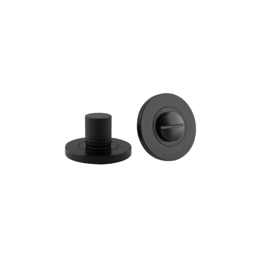 Connaught Knurled Turn & Release Matt Black Home Decor 