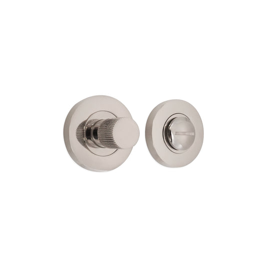 Linear Knurlmond Thumb Turn & Release Polished Nickel