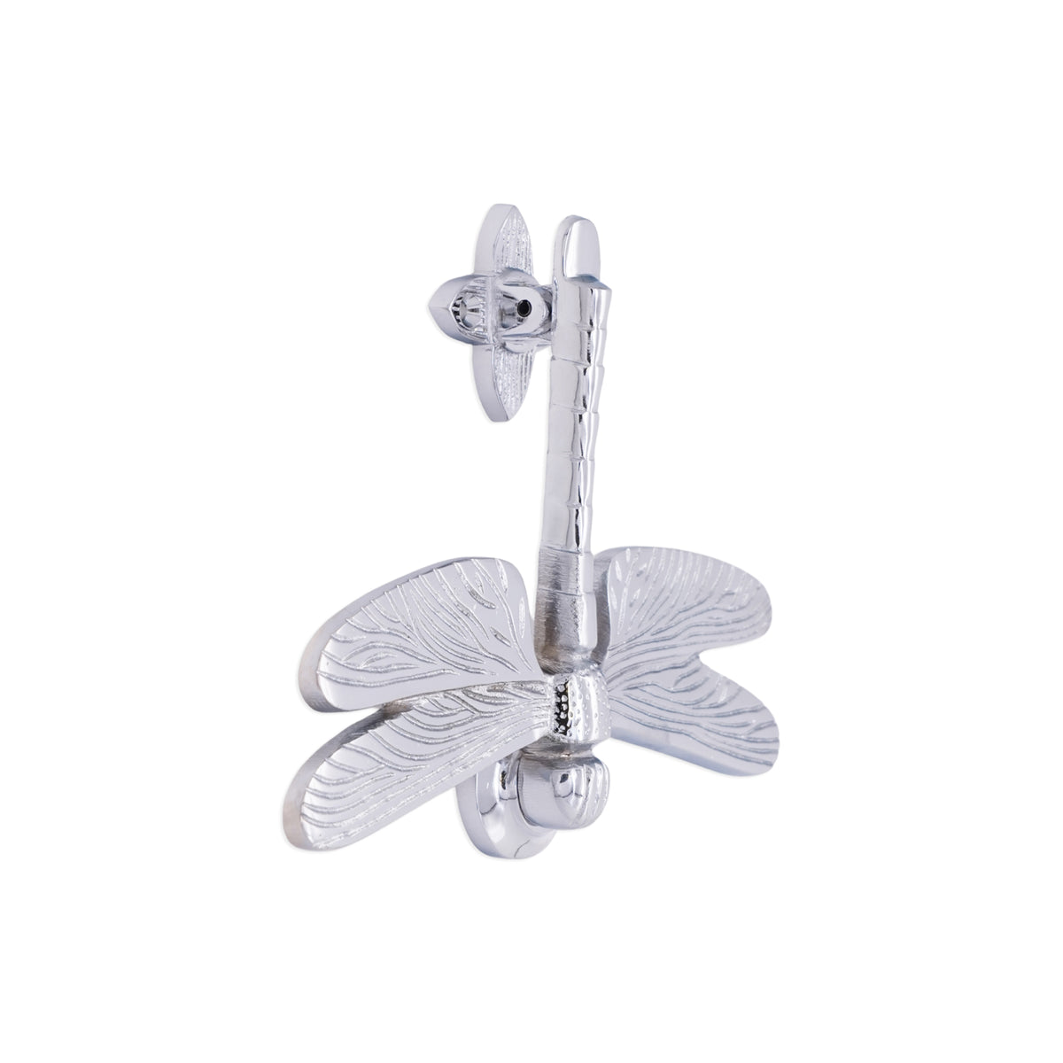 Polished Chrome Dragonfly Door Knocker Home Decor