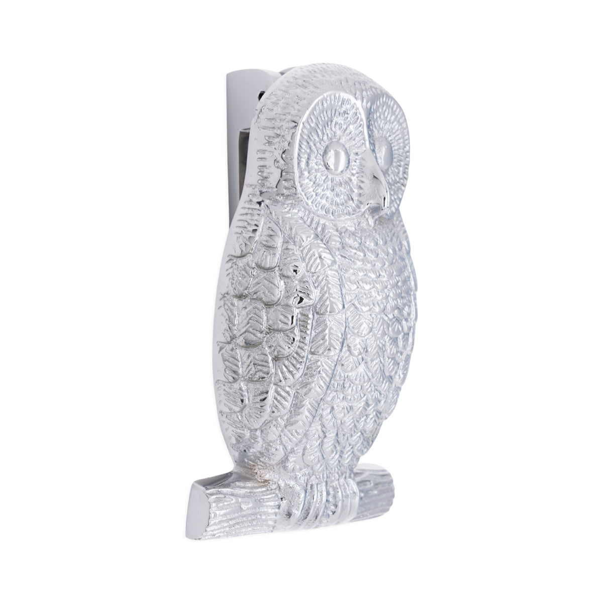 Polished Chrome Owl Door Knocker Home Decor
