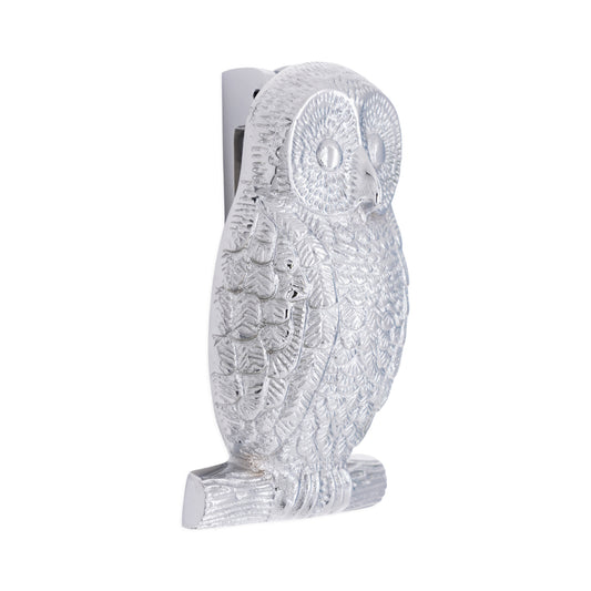 Owl Door Knocker Polished Chrome