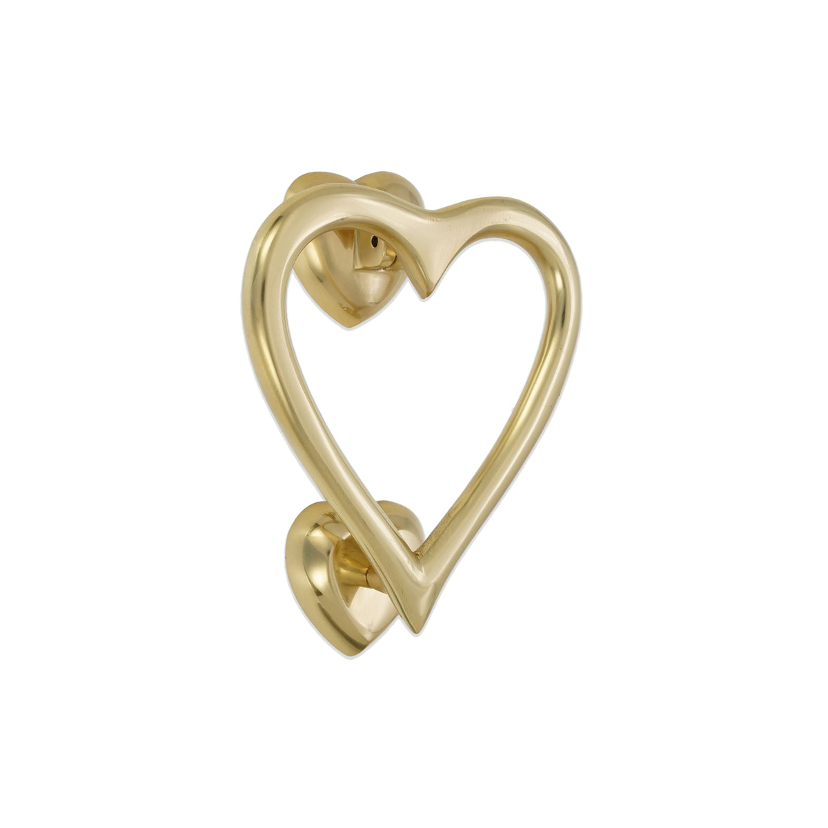 Polished Brass Heart Door Knocker Home Decor