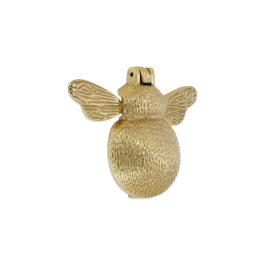 Heurtoir de porte Bumble Bee en laiton poli
