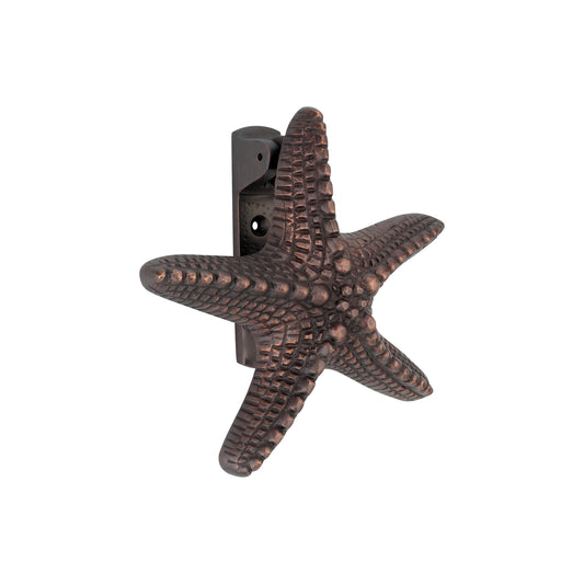 Seestern-Türklopfer aus gealterter Bronze