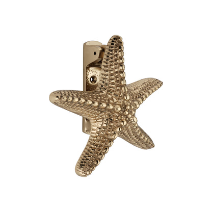 Polished Brass Starfish Door Knocker Home Decor