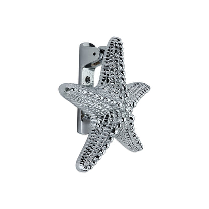 Polished Chrome Starfish Door Knocker Home Decor