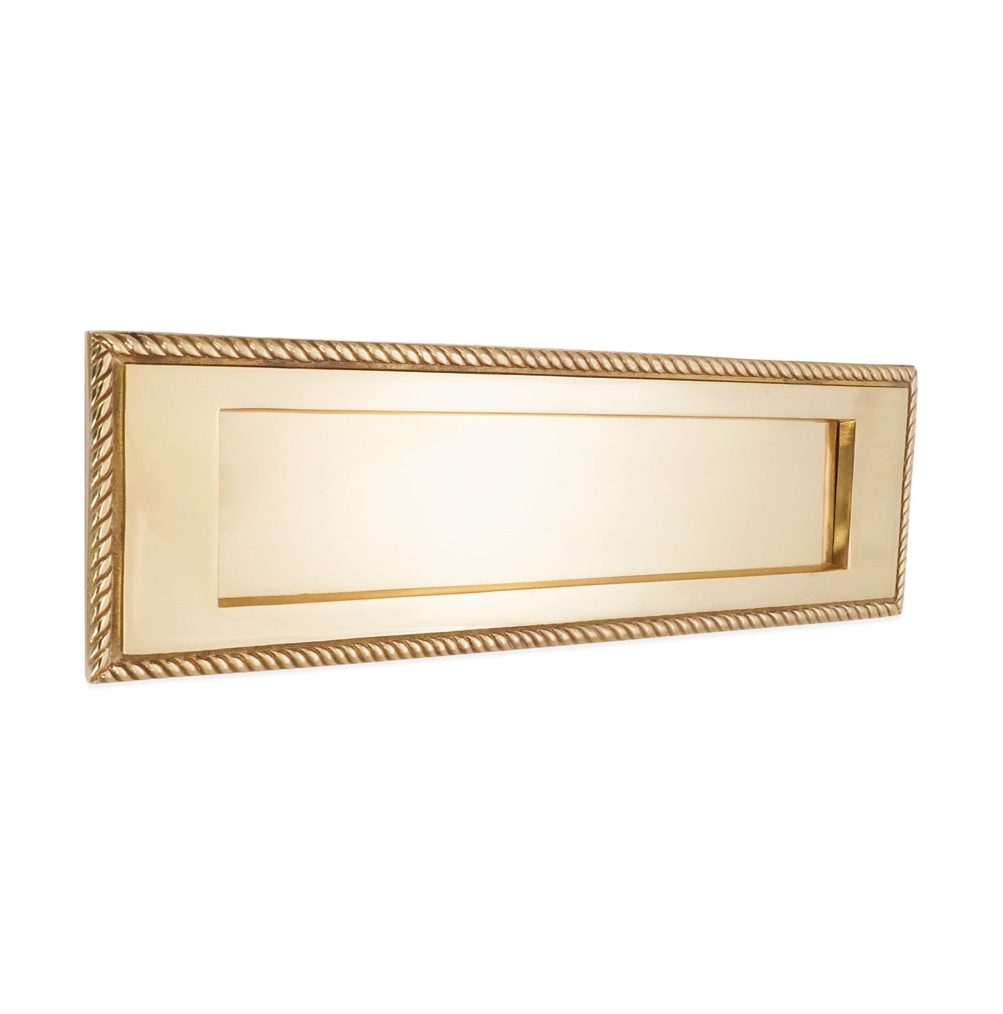 Georgian Letter Plate Polished Brass Home Decor