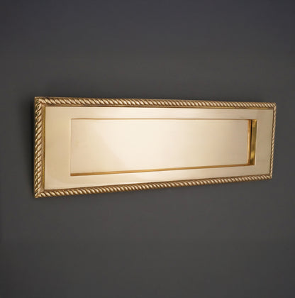 Georgian Letter Plate Polished Brass Home Decor