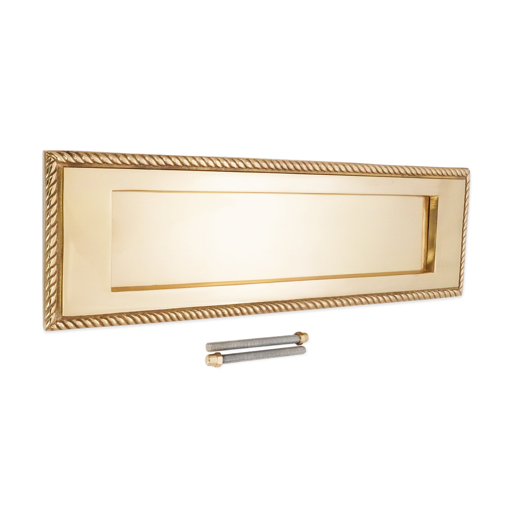 Georgian Letter Plate Polished Brass Home Decor