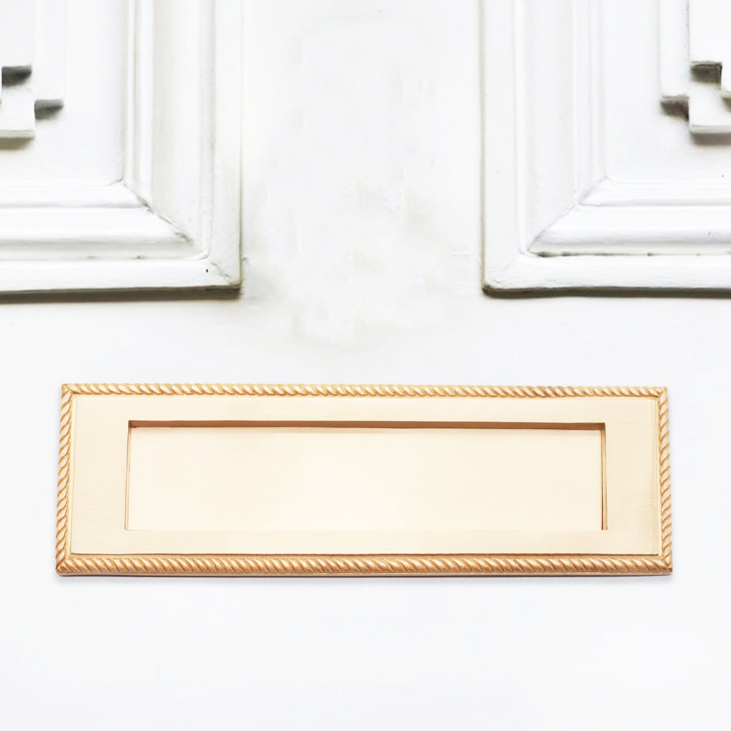 Georgian Letter Plate Satin Brass Home Decor