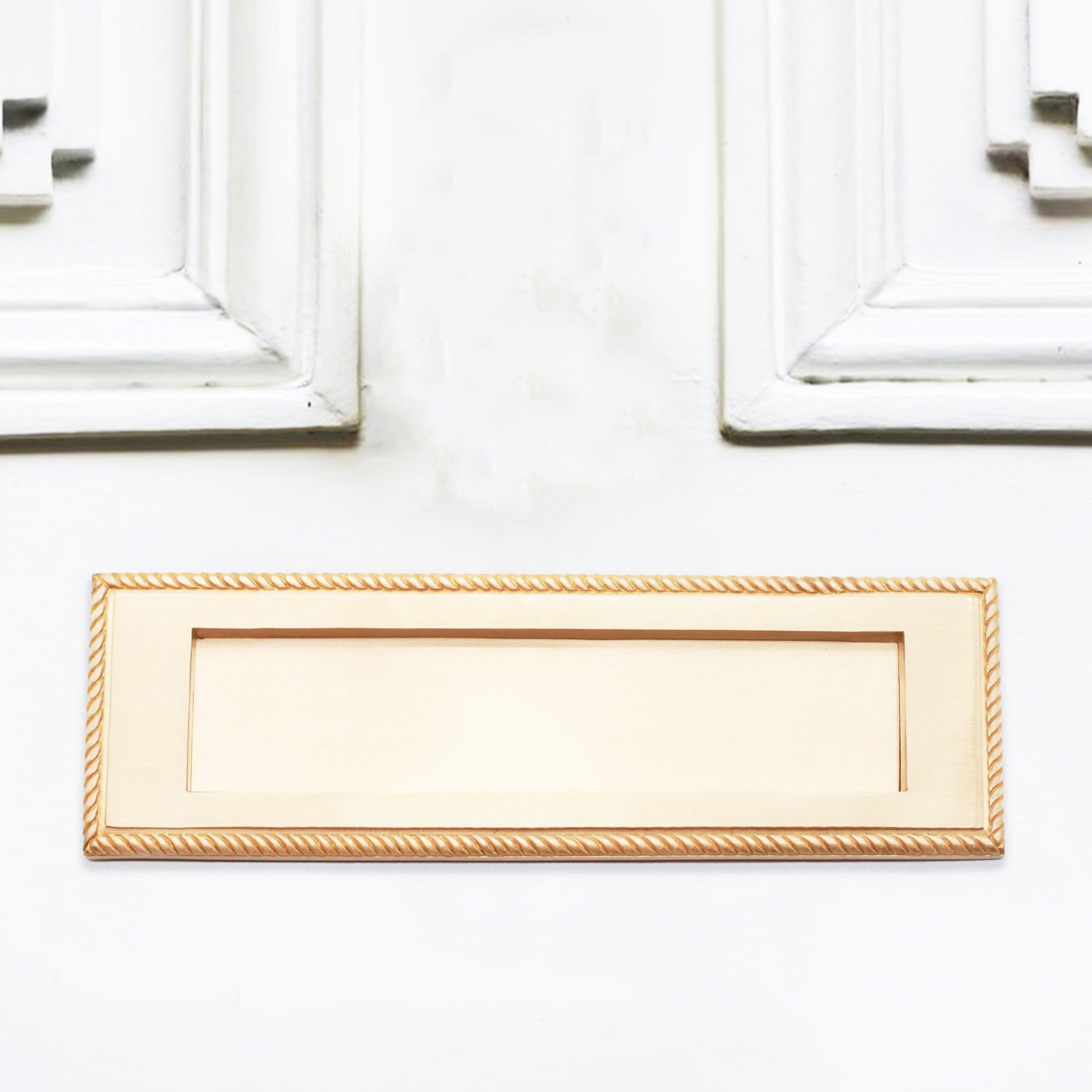 Georgian Letter Plate Satin Brass Home Decor