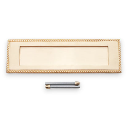 Georgian Letter Plate Satin Brass Home Decor