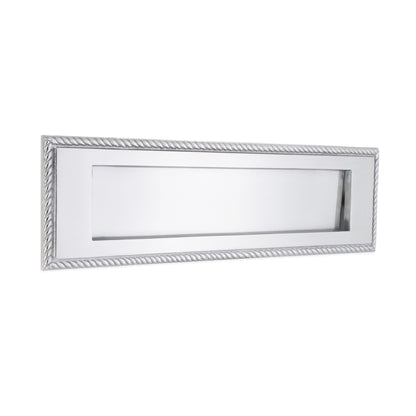 Georgian Letter Plate 250mm Satin Chrome Home Decor