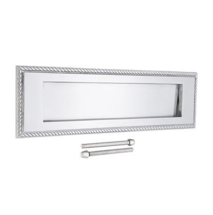 Georgian Letter Plate 250mm Satin Chrome Home Decor