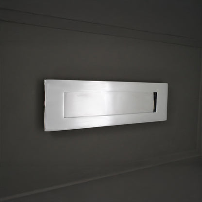 Victorian Letter Plate  Polished Chrome Home Decor