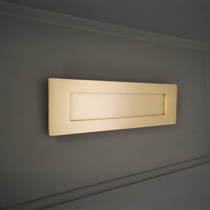 Victorian Letter Plate 250mm Satin Brass Home Decor