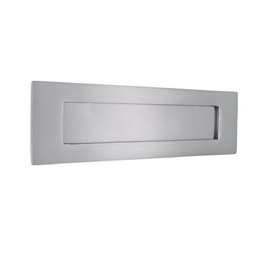 Plaque Lettre Victorienne 250mm Chrome Satiné