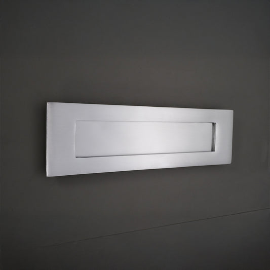 Plaque Lettre Victorienne 250mm Chrome Satiné