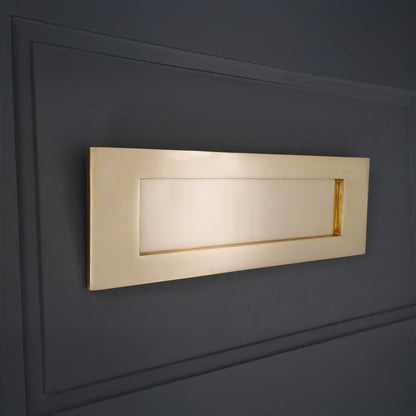 Victorian Letter Plate 300mm Polished Brass Home Decor