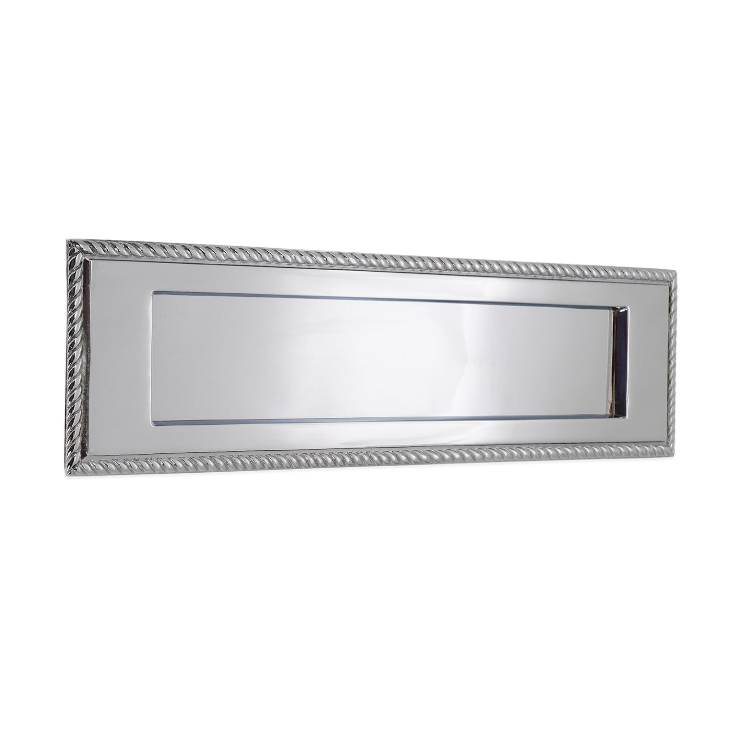 Georgian Letter Plate Polished Chrome Home Decor